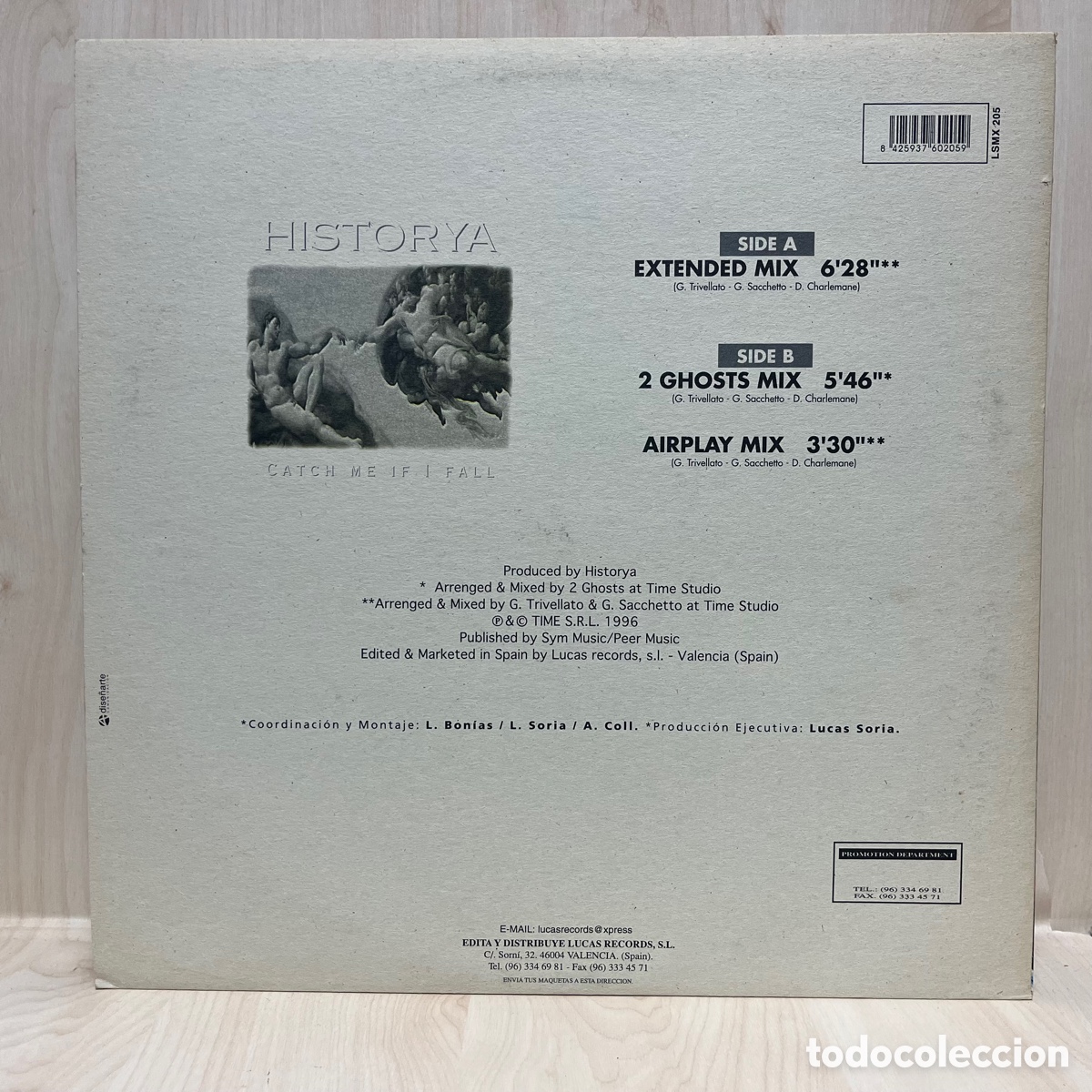 Discos de vinilo: Historya - Catch Me If I Fall (12&rdquo;) - Foto 2