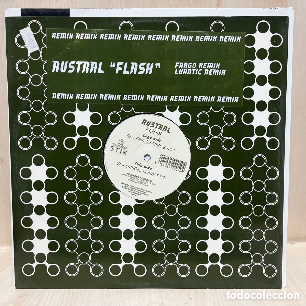 Discos de vinilo: Austral - Flash (Remix) (12&rdquo;) - Foto 1