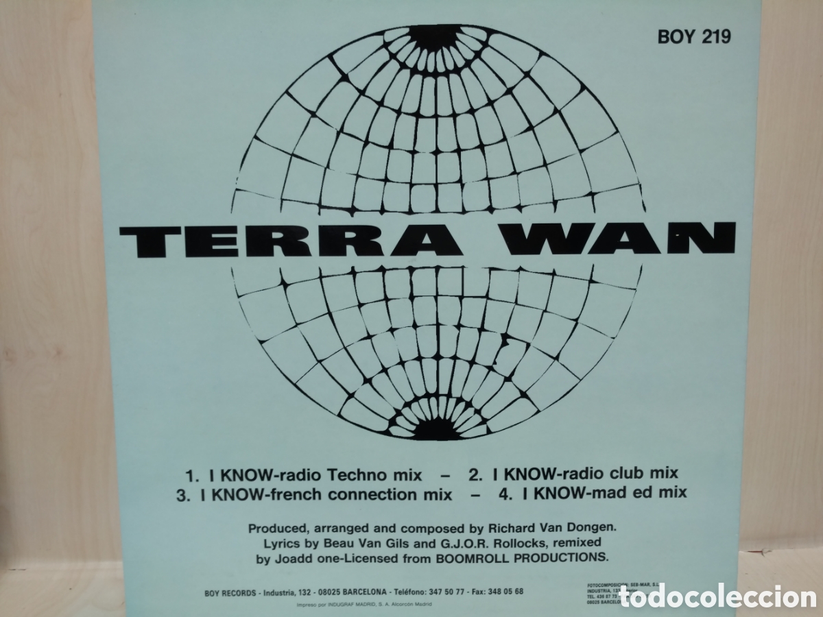 Discos de vinilo: Terra W.A.N. - I Know (12&rdquo;, Maxi) - Foto 2