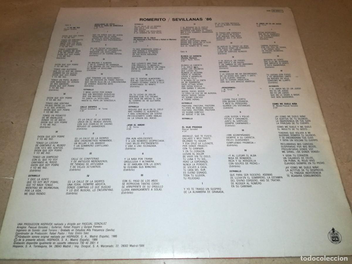 Discos de vinilo: ROMERITO-VIVA EL AMOR - Foto 2