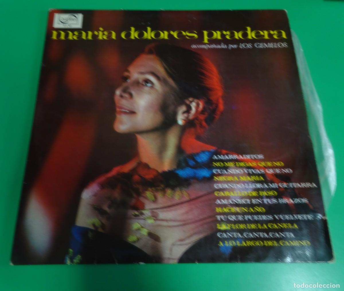 Discos de vinilo: LP ,MAR&Iacute;A DOLORES PRADERA & LOS GEMELOS , ZAFIRO, VER FOTOS