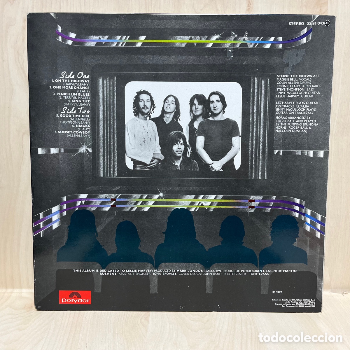 Discos de vinilo: Stone The Crows - Ontinuous Performance (LP, Album) - Foto 2