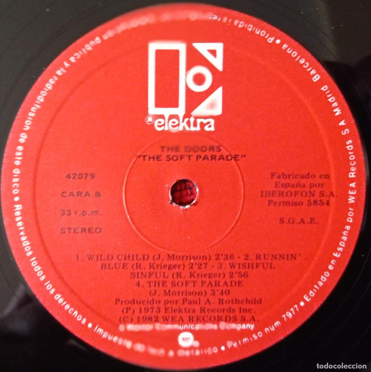 Discos de vinilo: THE DOORS *** Soft Parade *** VINILO LP REEDICION 1982 - Foto 4