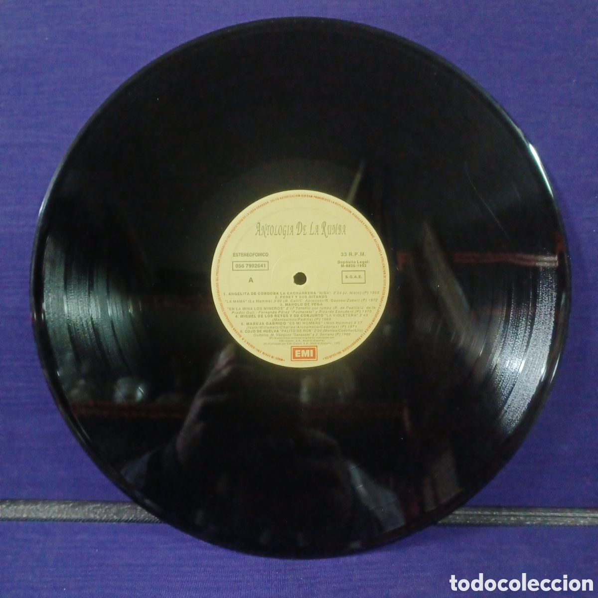 Discos de vinilo: ANTOLOGIA DE LA RUMBA - LP. EMI ODEON 1992 - Foto 4