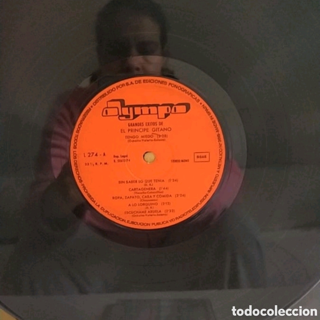 Discos de vinilo: Lp Grandes &Eacute;xitos del Pr&iacute;ncipe Gitano - Foto 3