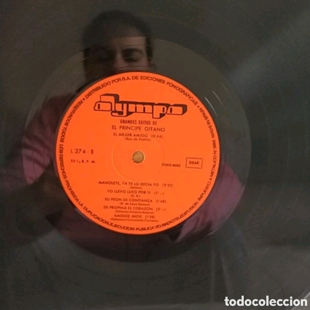 Discos de vinilo: Lp Grandes &Eacute;xitos del Pr&iacute;ncipe Gitano - Foto 4