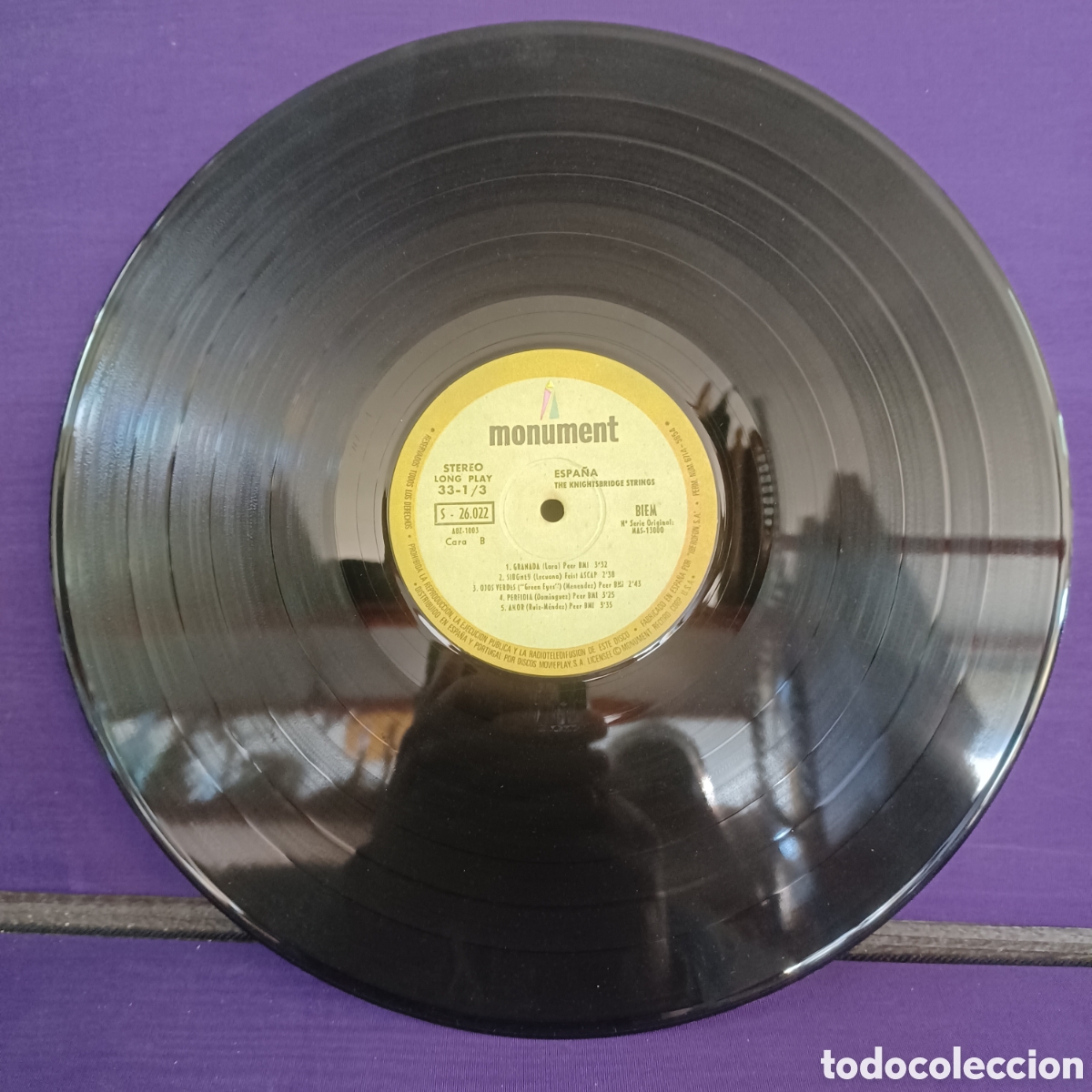 Discos de vinilo: ESPA&Ntilde;A: THE KNIGHTSBRIDGE STRINGS &iexcl; SPAIN ! 1968 LP. MONUMENT - Foto 6