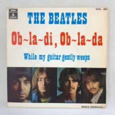 Discos de vinilo: SINGLE THE BEATLES – OB-LA-DI, OB-LA-DA - ESPAÑA - AÑO 1969. Lote 395241144