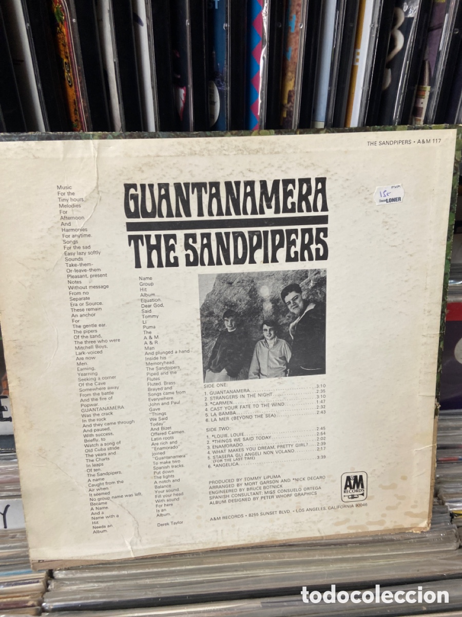 Discos de vinilo: Guantanamera the sandpipers - Foto 2