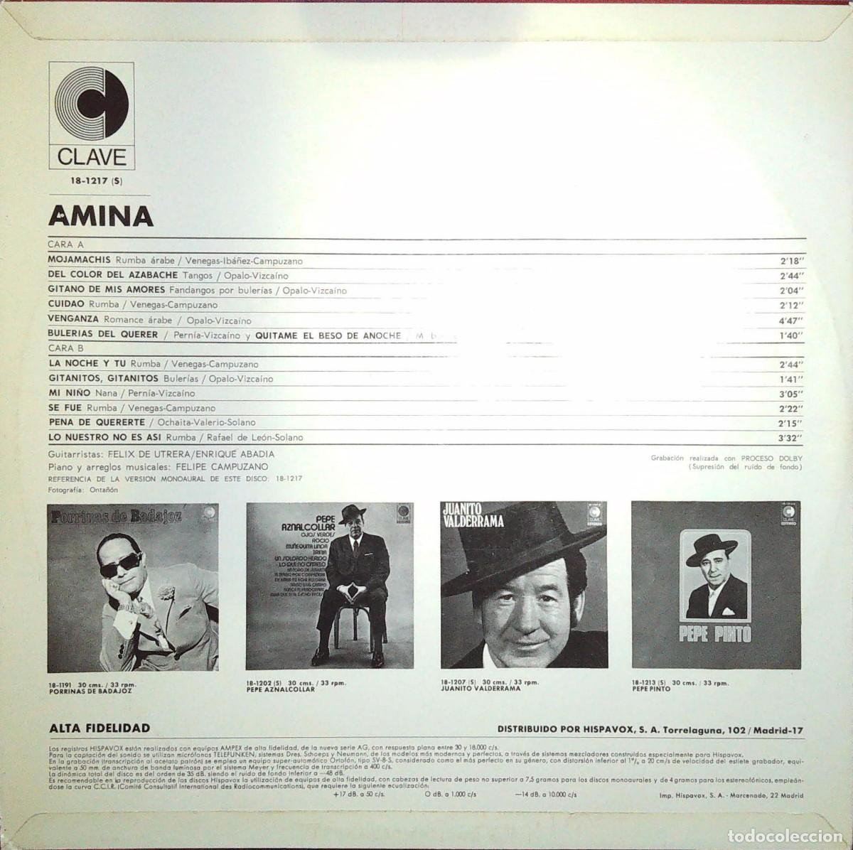 Discos de vinilo: 1 LP DE AMINA - Foto 2