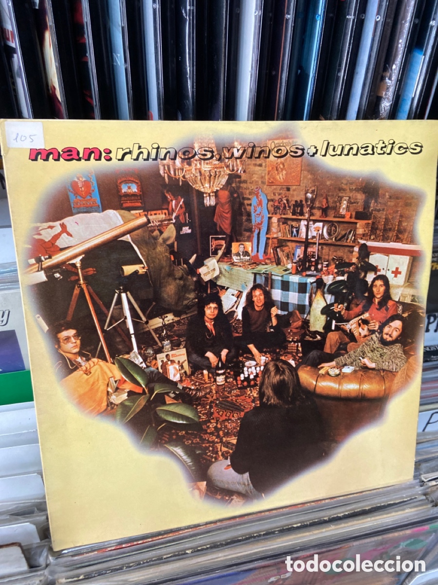 Discos de vinilo: Man rhinos winos + lunatics - Foto 2
