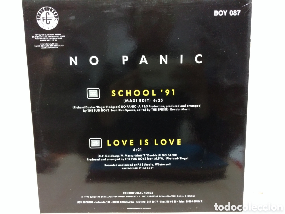 Discos de vinilo: No Panic - School 91 (12&rdquo;, Maxi) - Foto 2