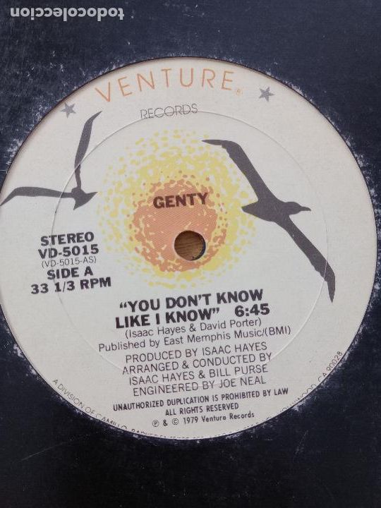 Discos de vinilo: GENTY YOU DON&acute;T KNOW LIKE I KNOW - Foto 3