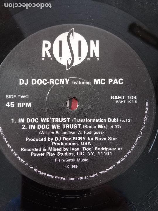 Discos de vinilo: DJ DOC RCNY IN DOC WE TRUST - Foto 2