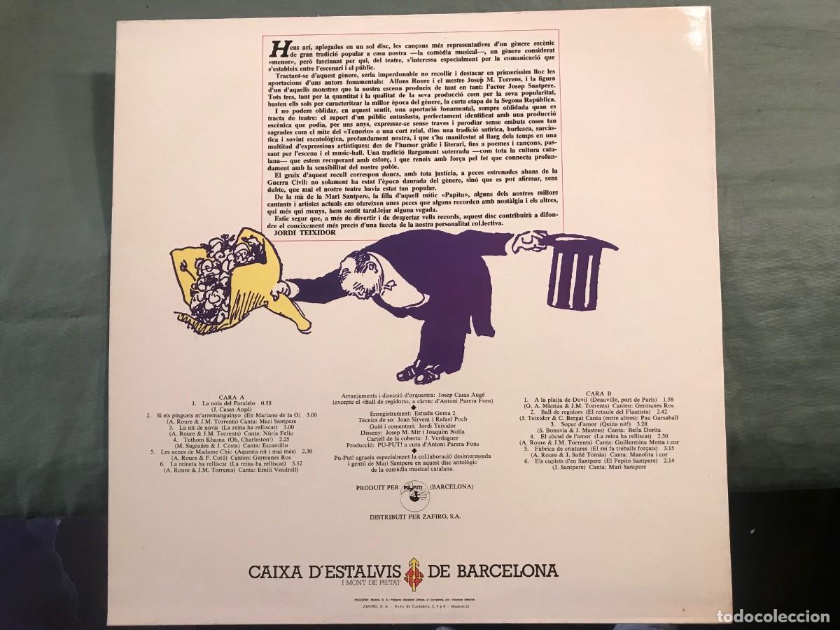 Discos de vinilo: MARI SAMPERE ** LA COMEDIA MUSICAL CATALANA ** - Foto 3