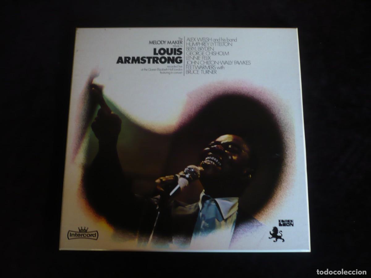 Discos de vinilo: the melody maker tribute to louis armstrong - 3 lp como nuevos