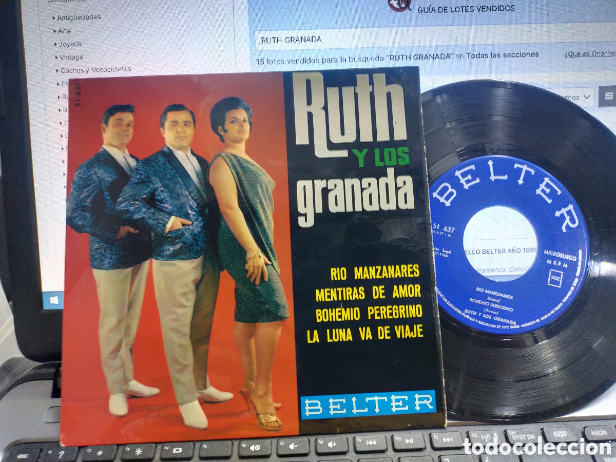 Discos de vinilo: Ruth y los granada ep r&iacute;o Manzanares + 3 1966 - Foto 1