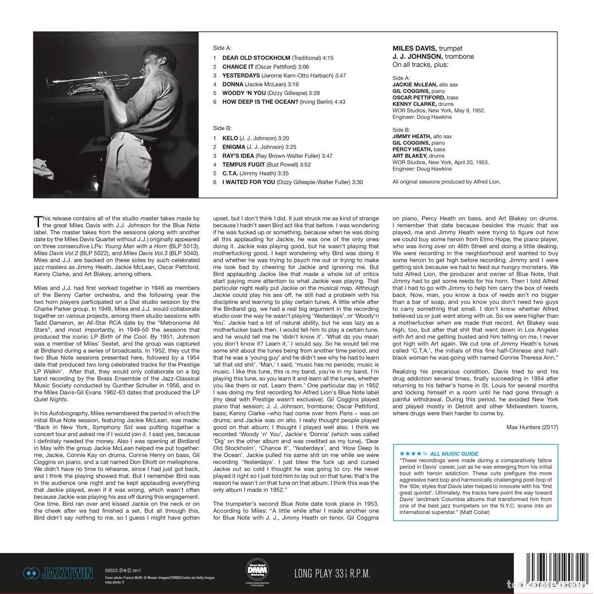 Discos de vinilo: Miles Davis, J.J. Johnson &ndash; Tempus Fugit - Foto 2