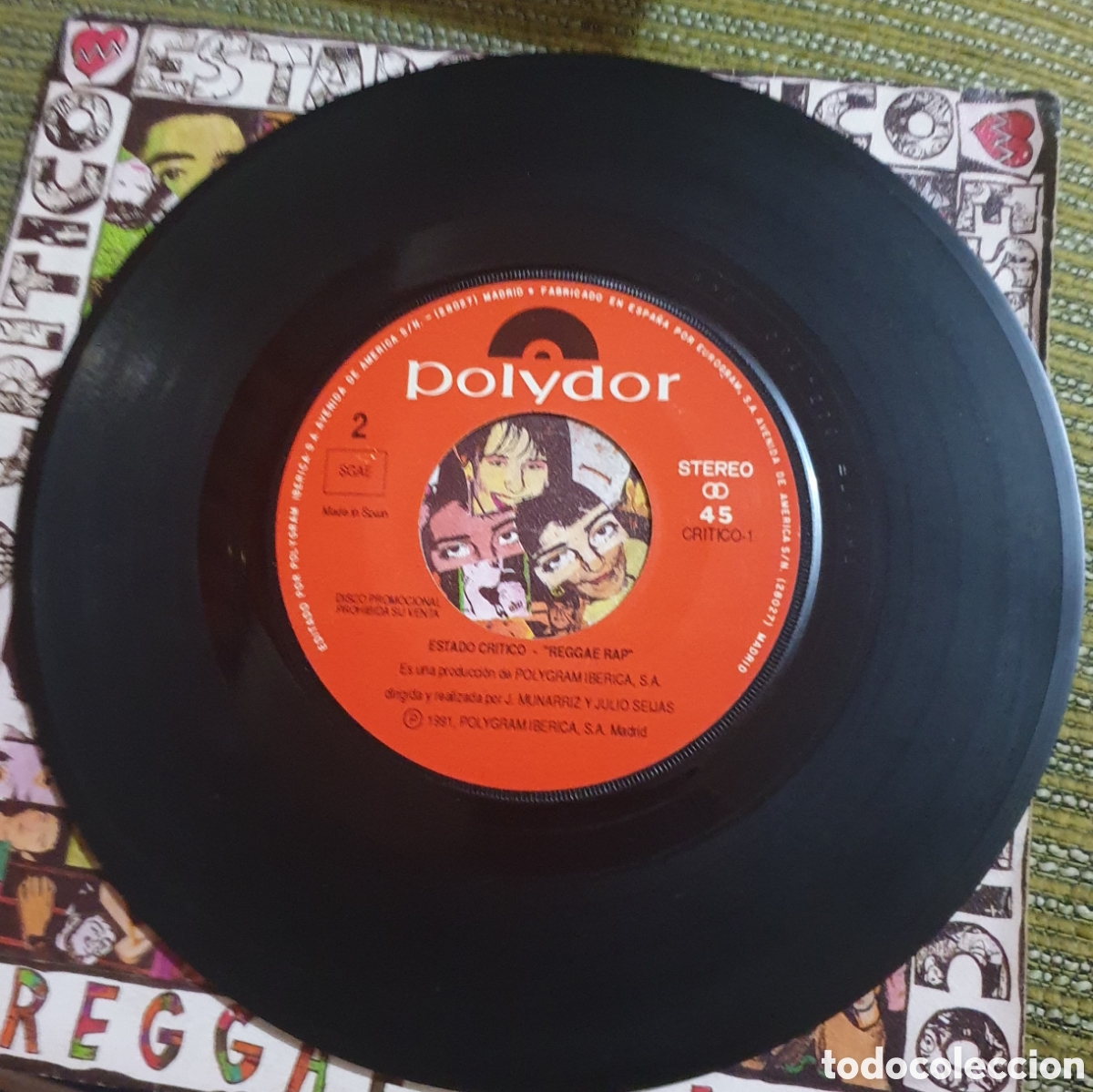 Discos de vinilo: ESTADO CRITICO - REGGAE RAP - Foto 3