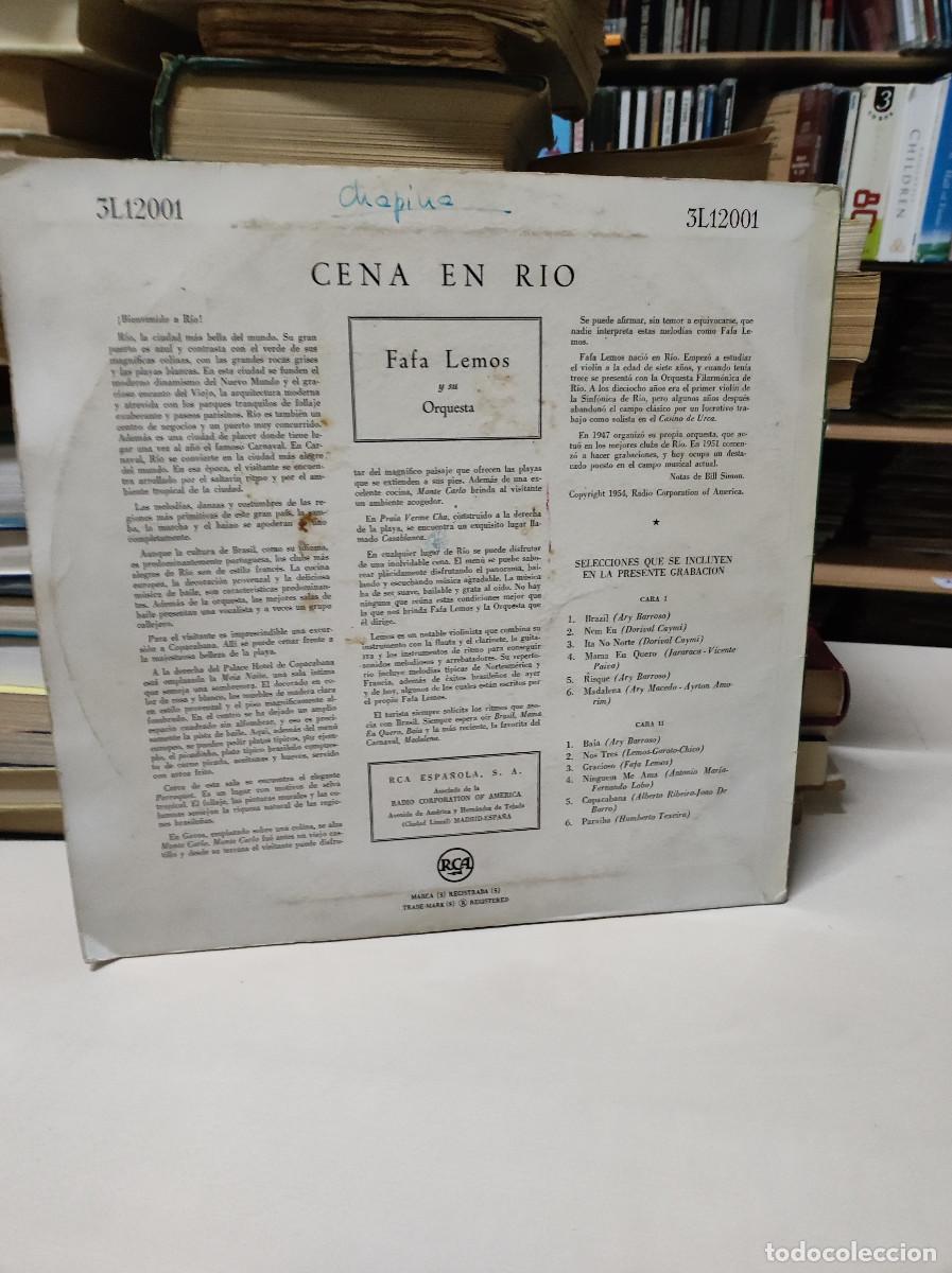 Discos de vinilo: Fafa Lemos Y Su Orquesta &ndash; Cena En Rio - Foto 2