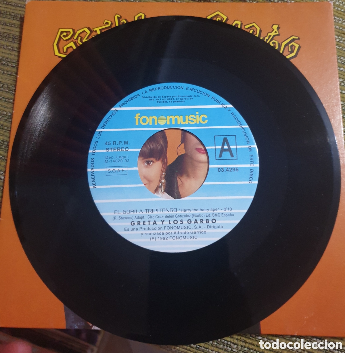 Discos de vinilo: GRETA Y LOS GARBO - EL GORILA TRIPITONGO - Foto 2