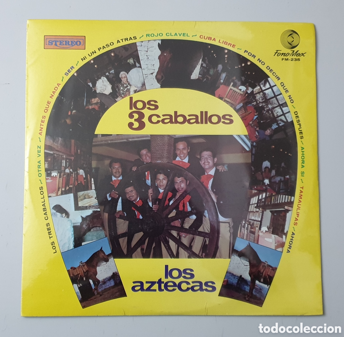 Vinyl records: LP LOS AZTECAS - Los 3 Caballos (M&eacute;xico - FonoMex - 197?) SEALED