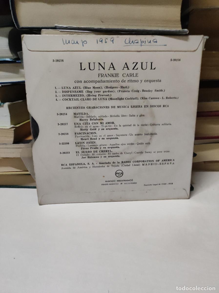 Discos de vinilo: Frankie Carle &ndash; Luna Azul - Foto 2