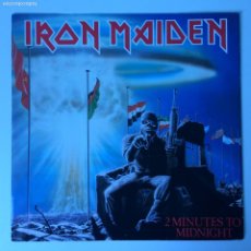 Discos de vinilo: IRON MAIDEN ‎– 2 MINUTES TO MIDNIGHT , UK 1984 EMI MAXI