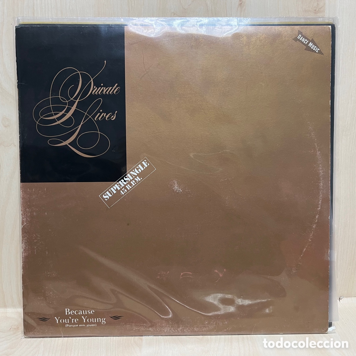 Discos de vinilo: Private Lives - Because Youre Young (12&rdquo;) - Foto 1