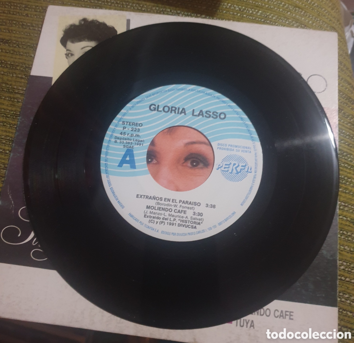 Discos de vinilo: Gloria Lasso - extra&ntilde;os en el paraiso + 3 - Foto 2