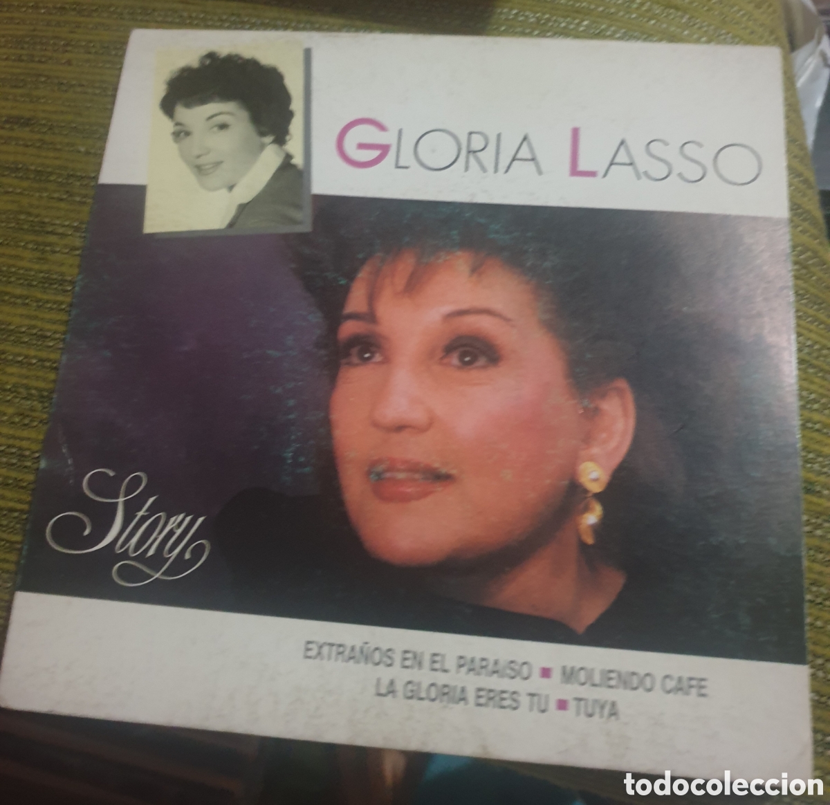 Discos de vinilo: Gloria Lasso - extra&ntilde;os en el paraiso + 3 - Foto 1