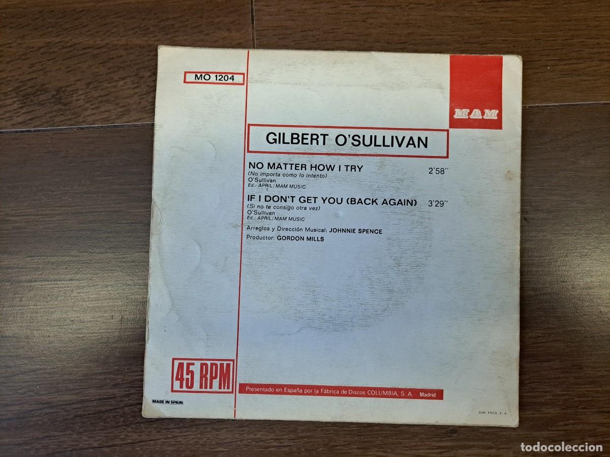 Discos de vinilo: DISCO 45 RPM GILBERT O&acute;SULLIVAN - Foto 2