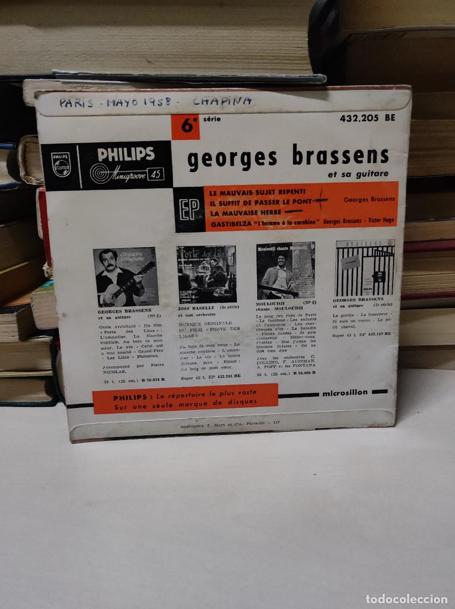 Discos de vinilo: GEORGES BRASSENS ET SA GUITARE - Foto 2