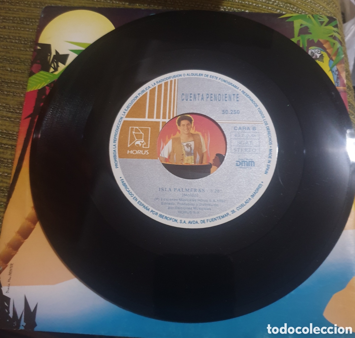 Discos de vinilo: Cuenta pendiente - isla palmeras - Foto 2