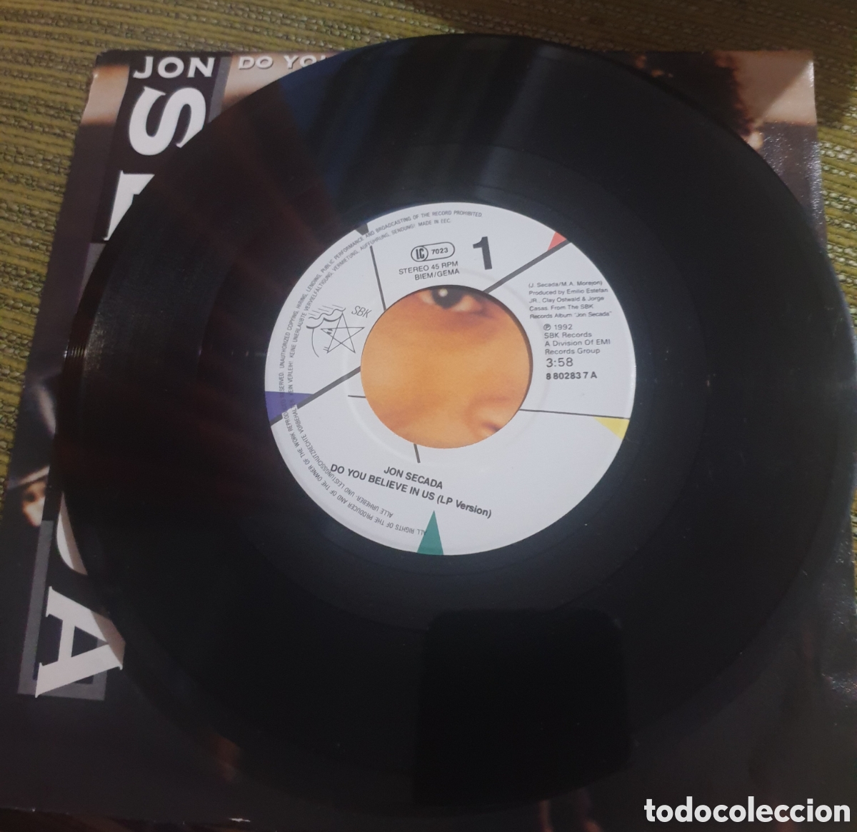 Discos de vinilo: JON SECADA - DO YOU BELIEVE IN US - Foto 2