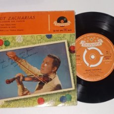 Discos de vinilo: HELMUT ZACHARIAS - SALUDOS DE PARÍS - QUÉ SERÁ SERÁ + 3 - EP POLYDOR 1958