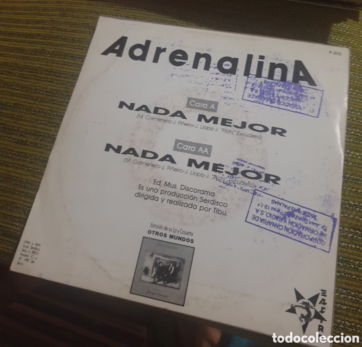Discos de vinilo: Adrenalina - nada mejor - Foto 2