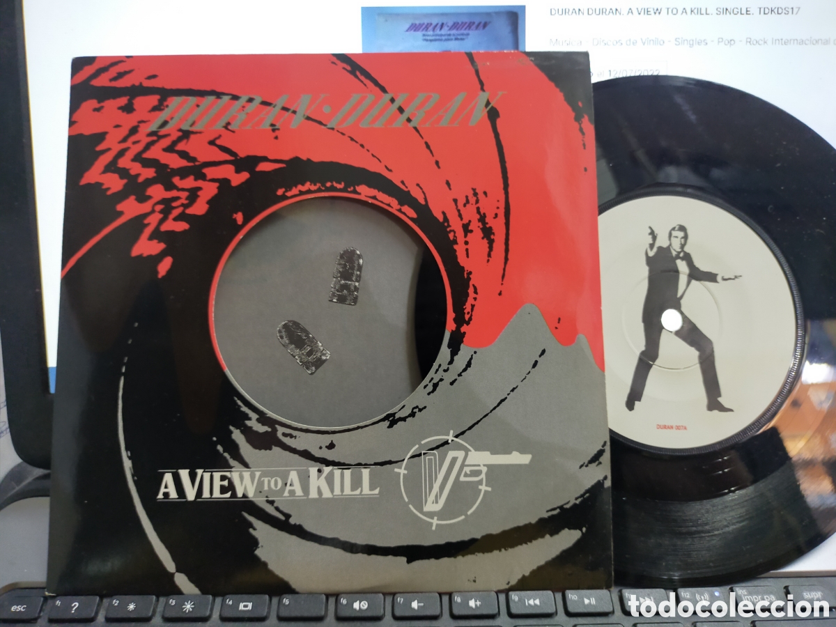 Discos de vinilo: Duran Duran single a view to a kill u.k. 1985 - Foto 1