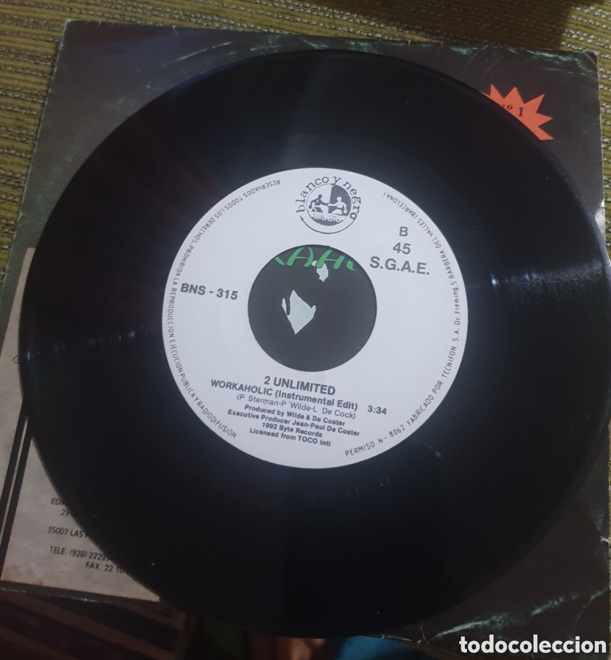 Discos de vinilo: 2 UNLIMITED - Workaholic - Foto 2