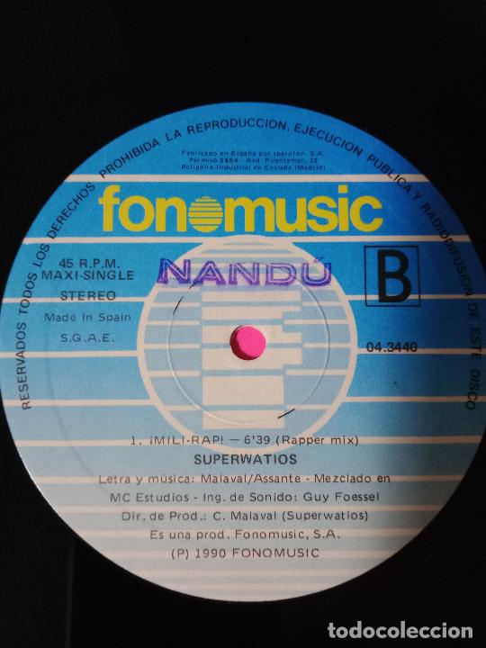 Discos de vinilo: SUPERWATIONS MILI RAP - Foto 3
