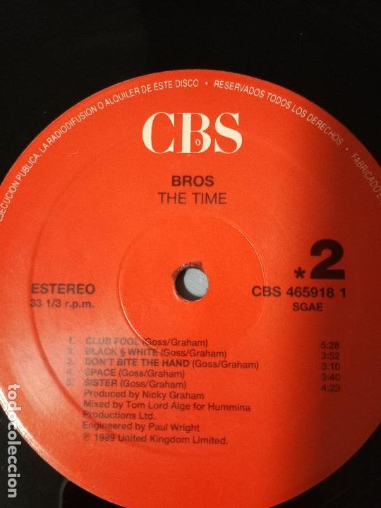 Discos de vinilo: BROS THE TIME - Foto 3