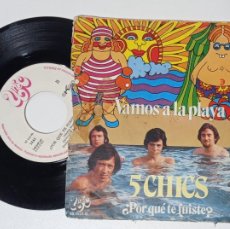 Discos de vinilo: 5 CHICS - VAMOS A LA PLAYA - ¿POR QUÉ TE FUISTE? - 1971