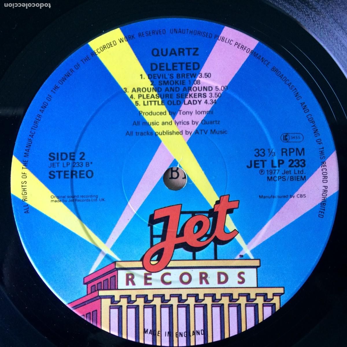 Discos de vinilo: Quartz &lrm;&ndash; Deleted , UK 1980 Jet Records* - Foto 4