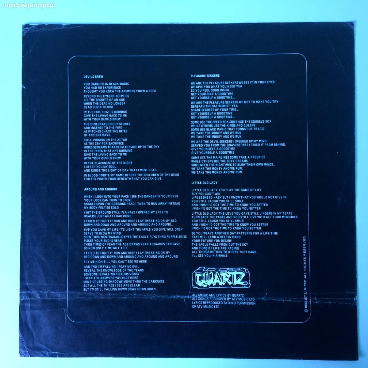 Discos de vinilo: Quartz &lrm;&ndash; Deleted , UK 1980 Jet Records* - Foto 5