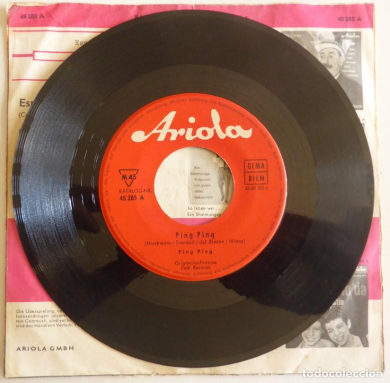 Discos de vinilo: Ping Ping. Esperanza/ Ping Ping. Ariola, Germany 1962 single - Foto 4