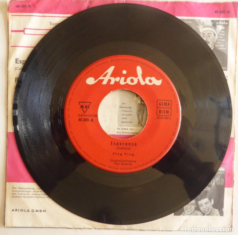 Discos de vinilo: Ping Ping. Esperanza/ Ping Ping. Ariola, Germany 1962 single - Foto 5