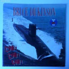 Discos de vinilo: BRUCE DICKINSON ‎– DIVE! DIVE! LIVE! , UK 1990 EMI FUNDA-POSTER MAXI