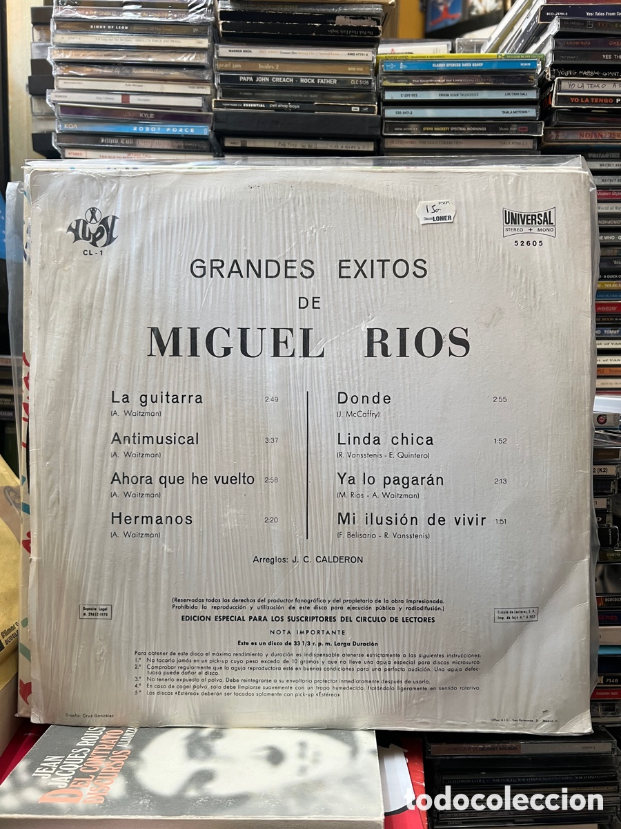 Discos de vinilo: Grandes &eacute;xitos de Miguel Rios - Foto 2