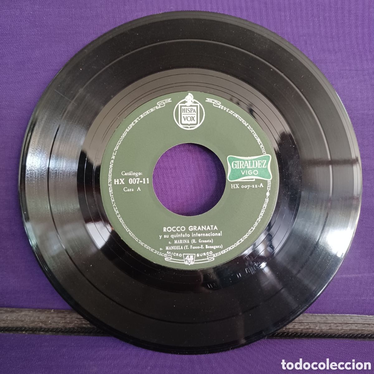 Discos de vinilo: ROCCO GRANATS - MARINA + 3 / HISPAVOX - Foto 4