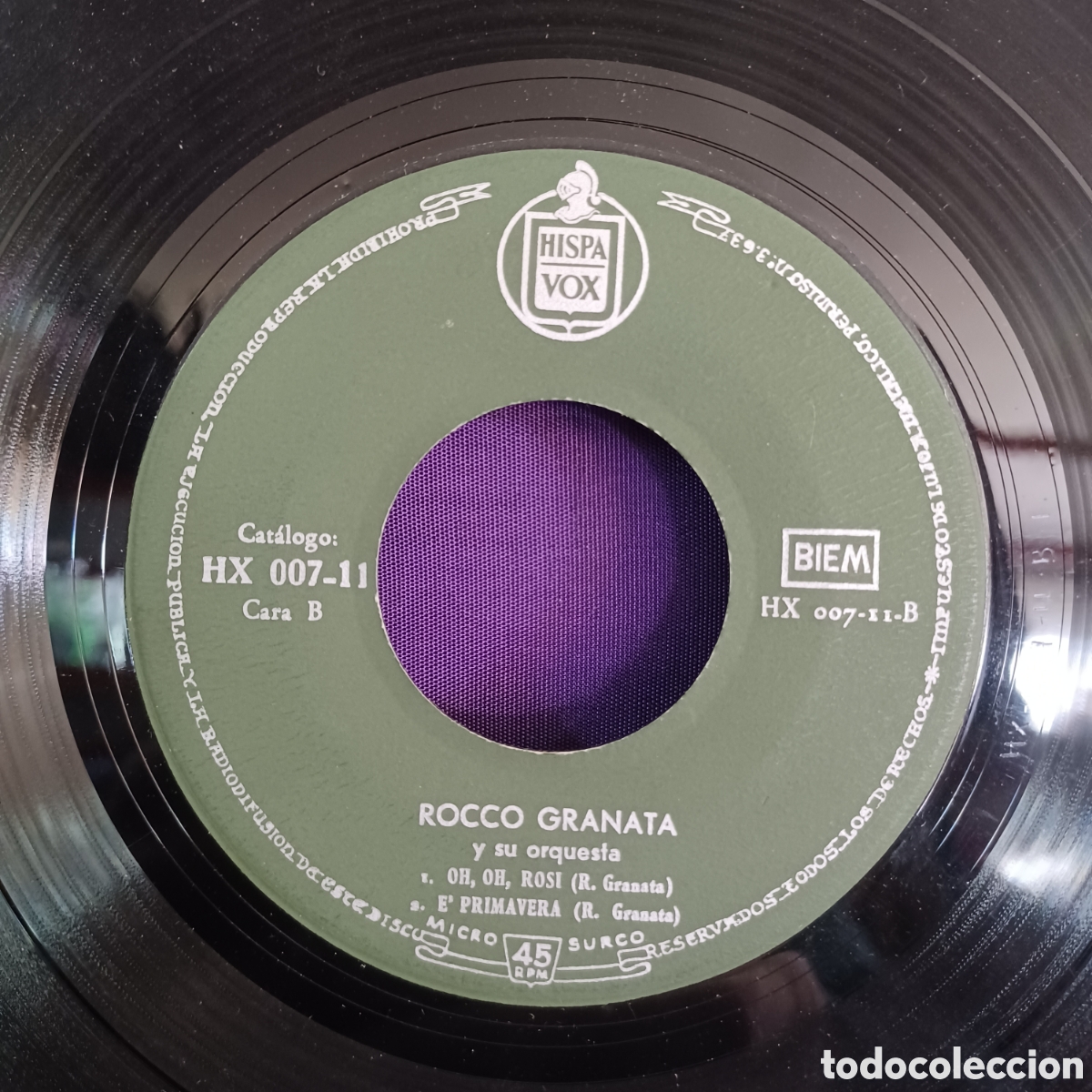 Discos de vinilo: ROCCO GRANATS - MARINA + 3 / HISPAVOX - Foto 5